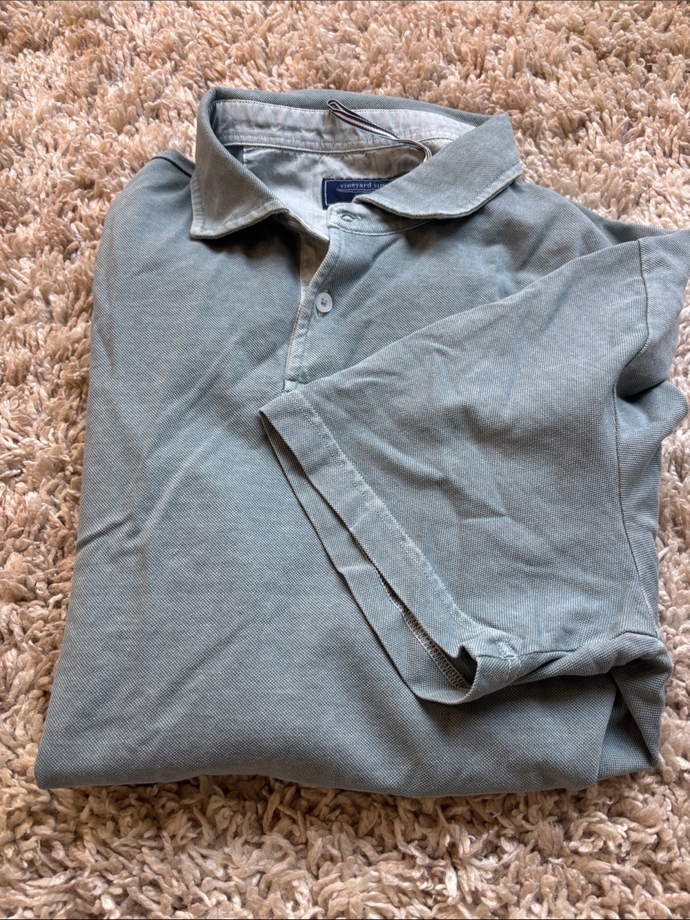 Vineyard Vines Men's Polo in Light Sage Green